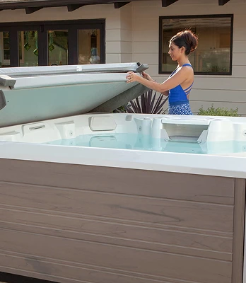 Image of affordable-tier hot tub