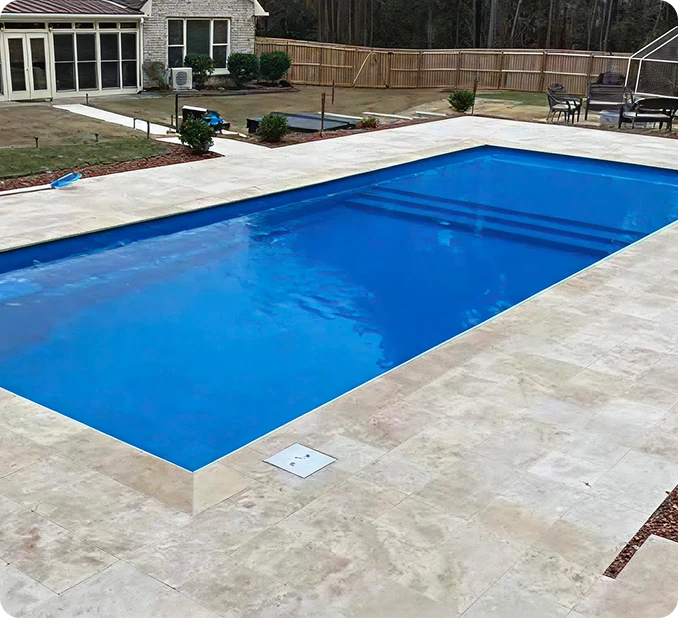 Nowak Zero Entry Fiberglass Pool