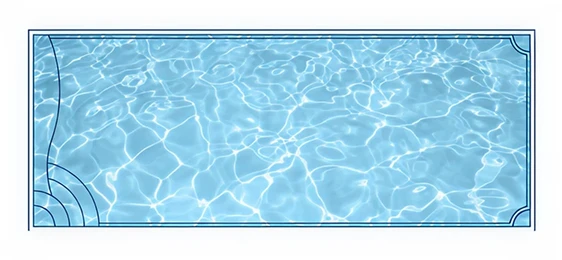 T Series deep-end specialty fiberglass pool