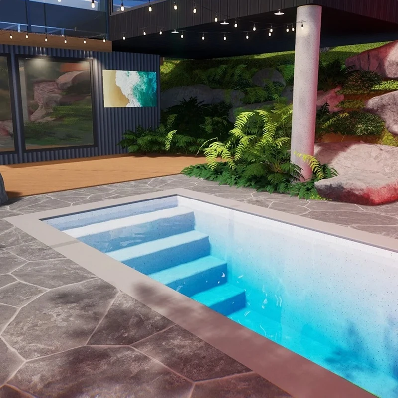 River Pools N Series Fiberglass Plunge Pool image 2
