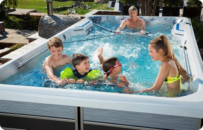 N Series vs. a swim spa fiberglass pool comparison