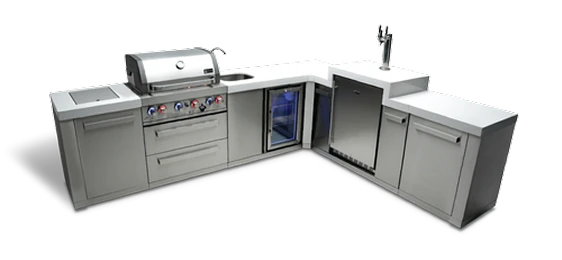 Mont Alpi Original Series 4-burner corner island