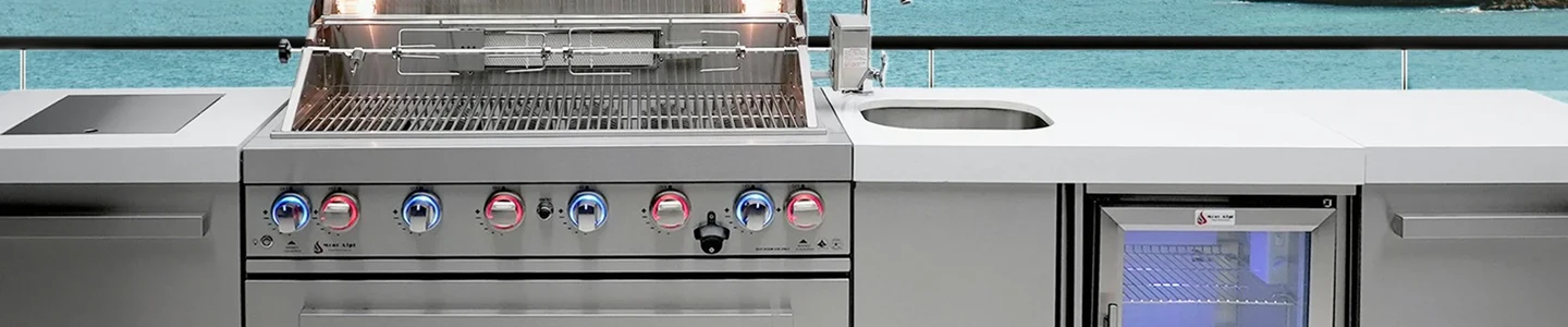 Outdoor grills, Mont Alpi modular outdoor kitchens, grill islands, pizza ovens, and outdoor cooking supplies