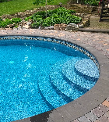 Customized Optimum Pool with Inground-Style Steps