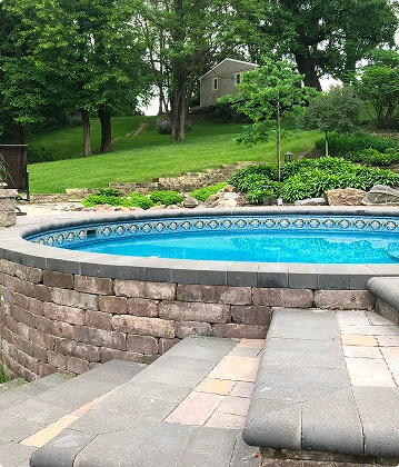 Optimum Pool Engineering showing thick insulated walls